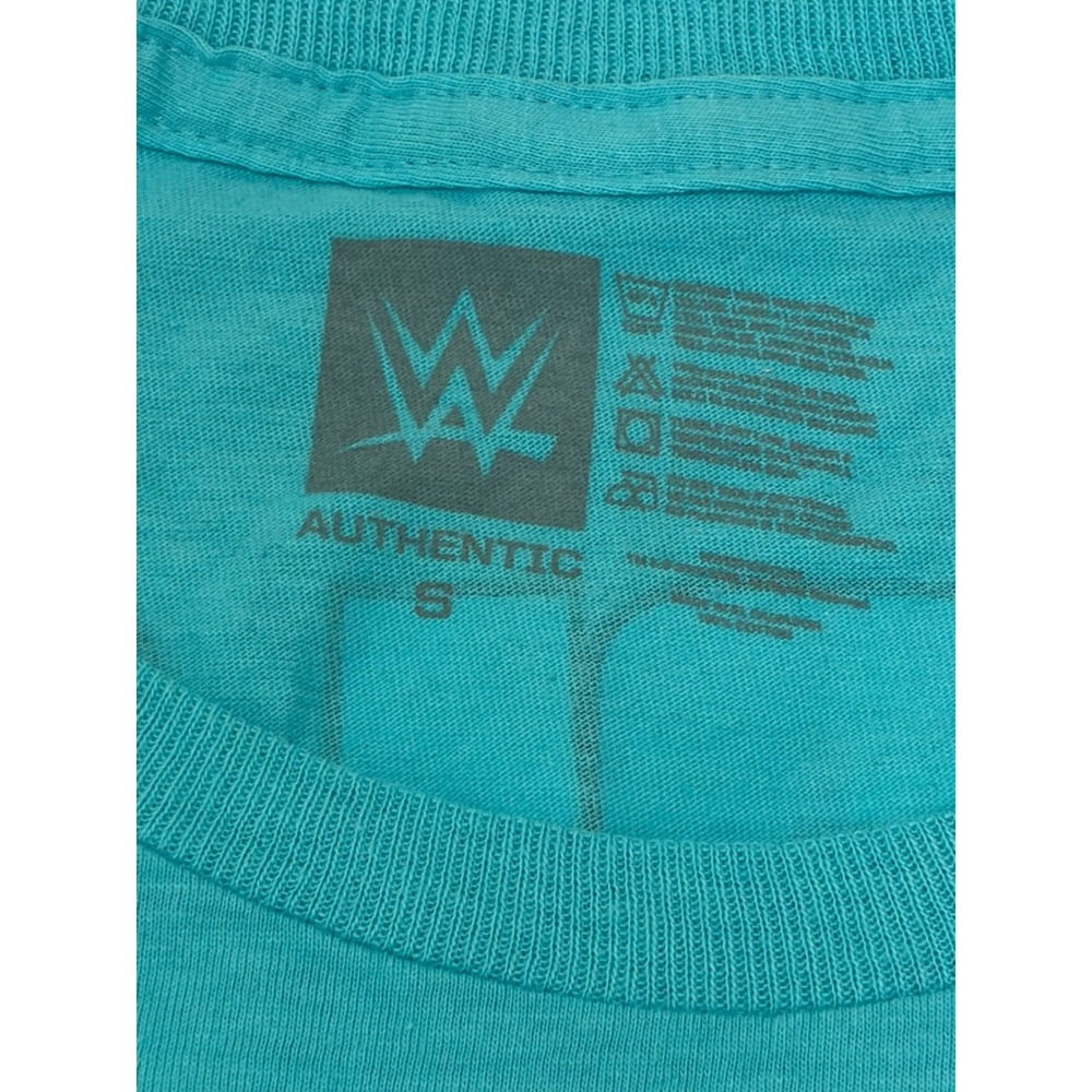 WWE Lola Vice NXT Tshirt My Fists Don't Lie Size Small Wrestling Divas Teal NEW - Picture 2 of 4